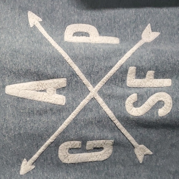 Gap sweatshirt women's size medium M blue white arrows G A P SF - Picture 2 of 8